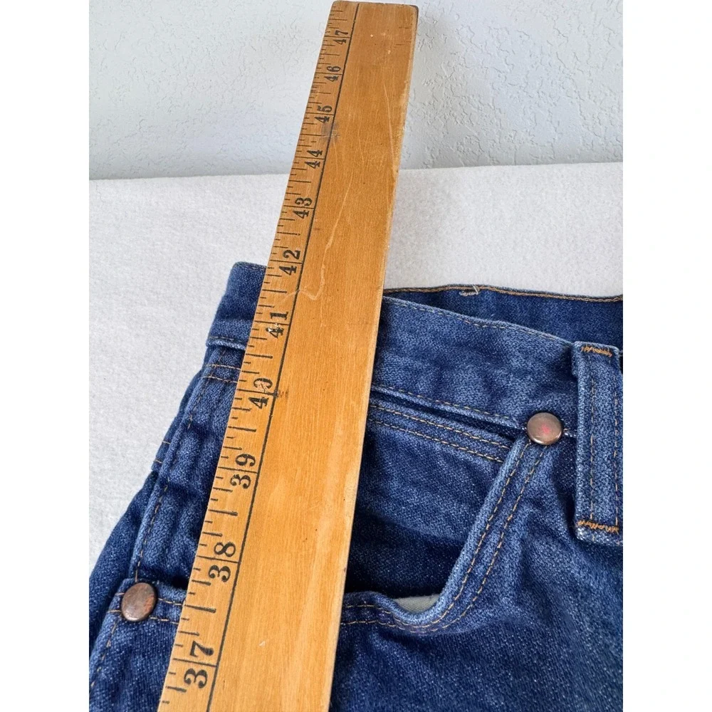 Wrangler 936PWD Men's 33x32 Cowboy Cut Slim Fit Jeans Dark Wash Vintage Western